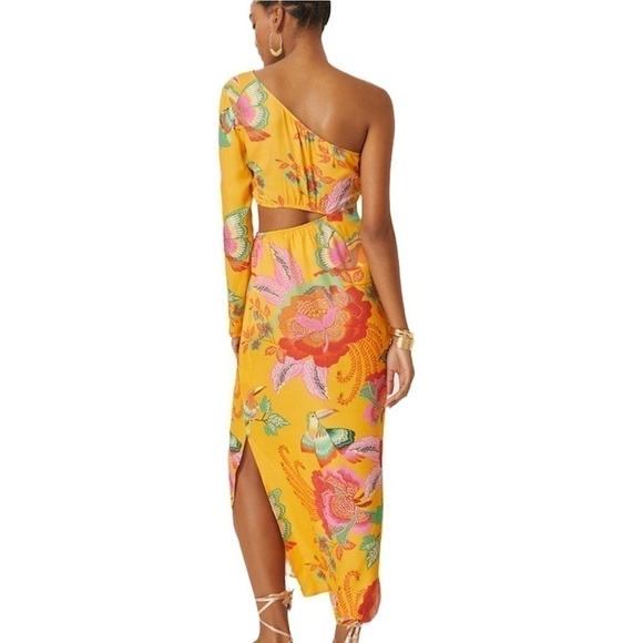 Farm x Anthropologie Single-Shoulder Printed Maxi Dress - Picture 3 of 4